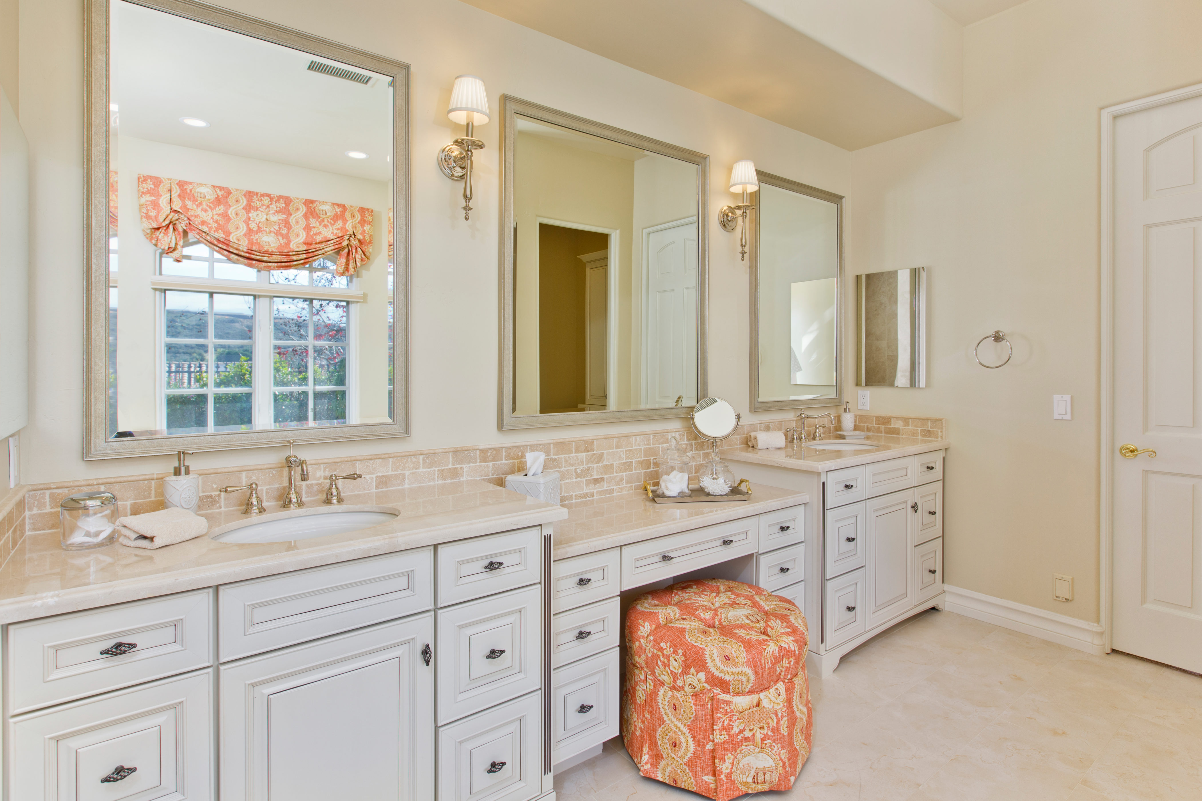 1970’s master bathroom now has a Touch of Luxury